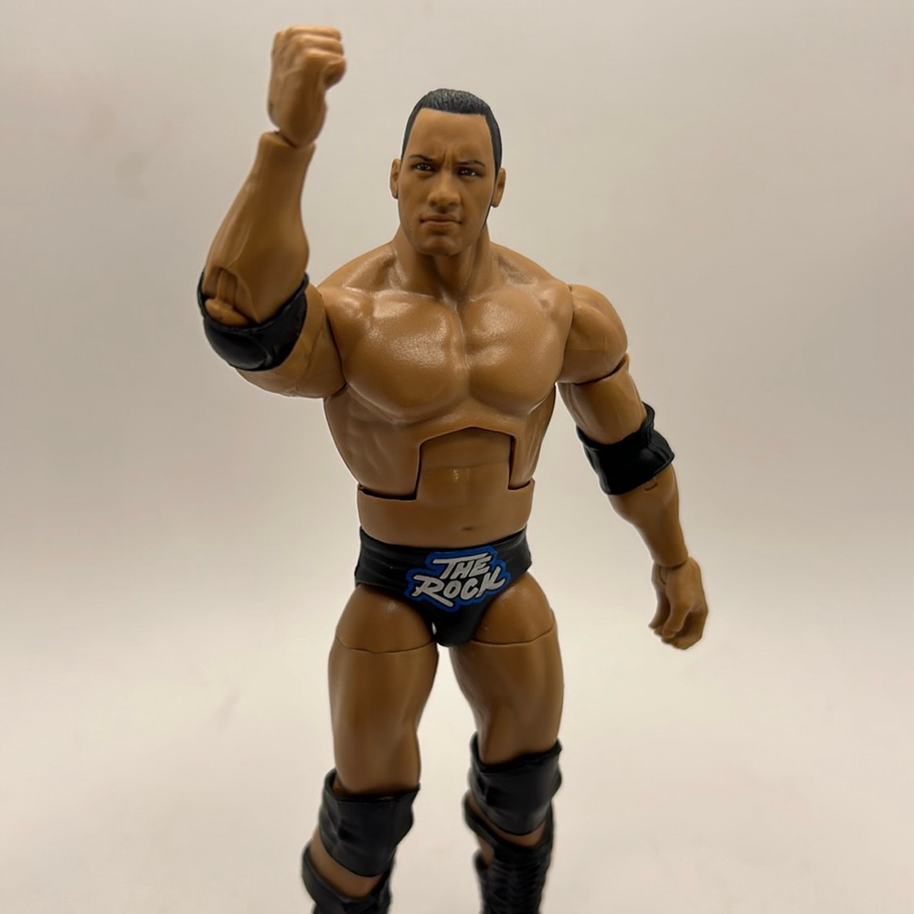 WWE The Rock 2011 mattel with brama bull belt